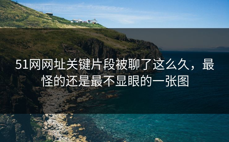 51网网址关键片段被聊了这么久，最怪的还是最不显眼的一张图